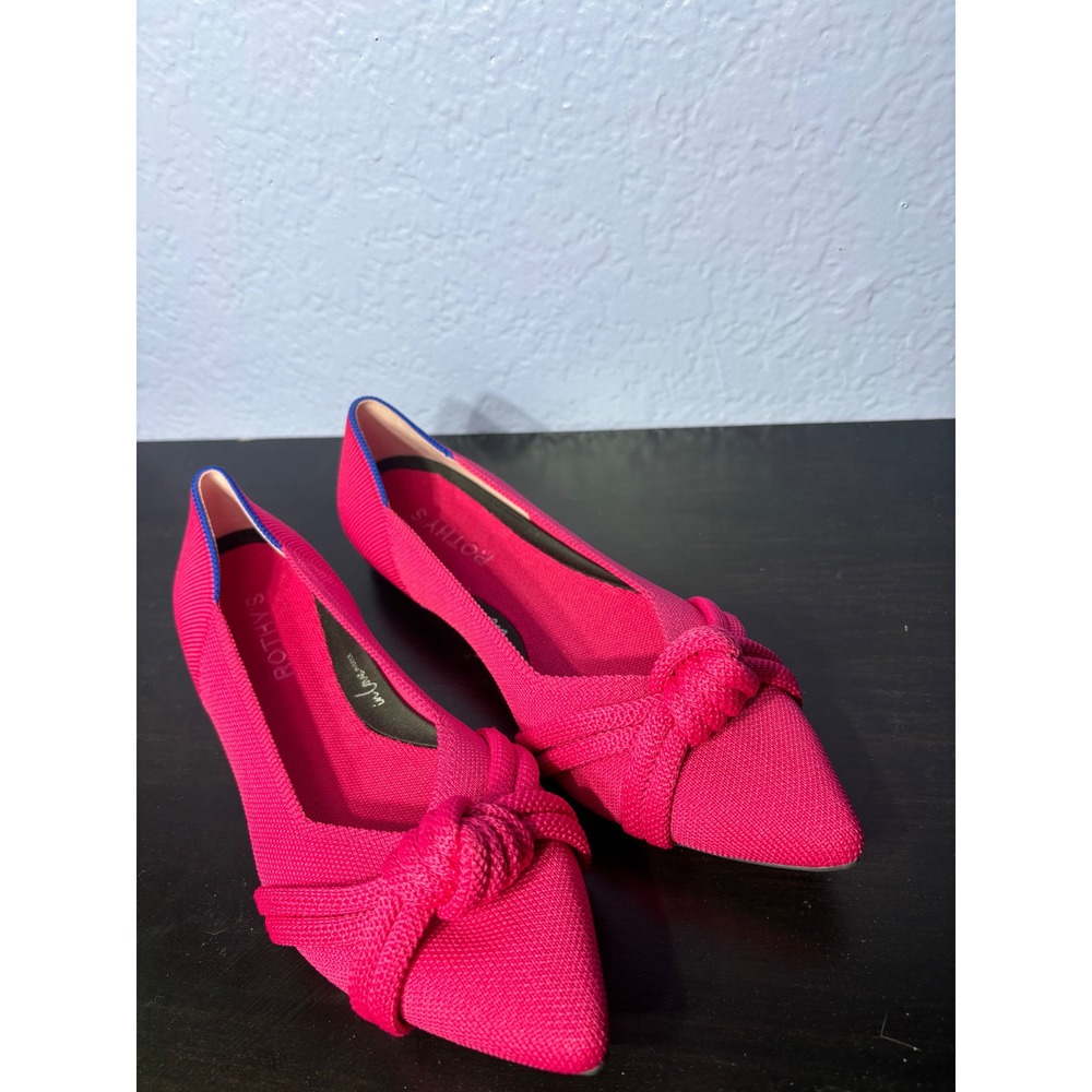 Rothy's the knot point II flats starfish pink 8.5 like new